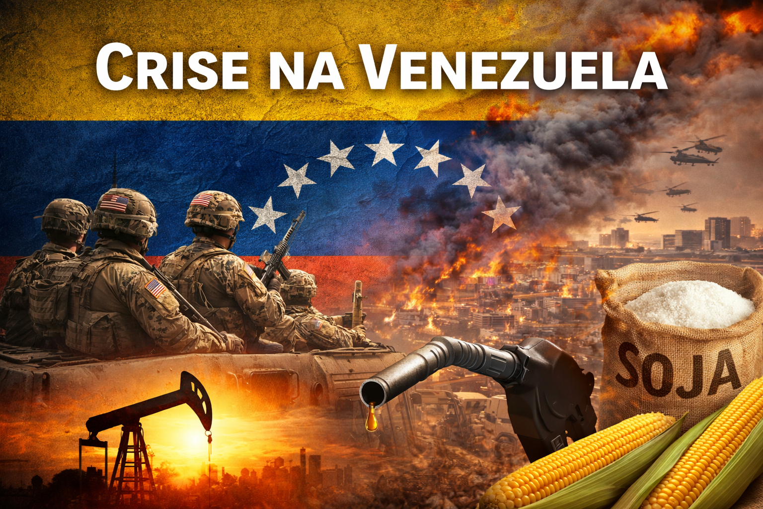 Invasão dos EUA na Venezuela aumenta incerteza e pressiona commodities brasileiras