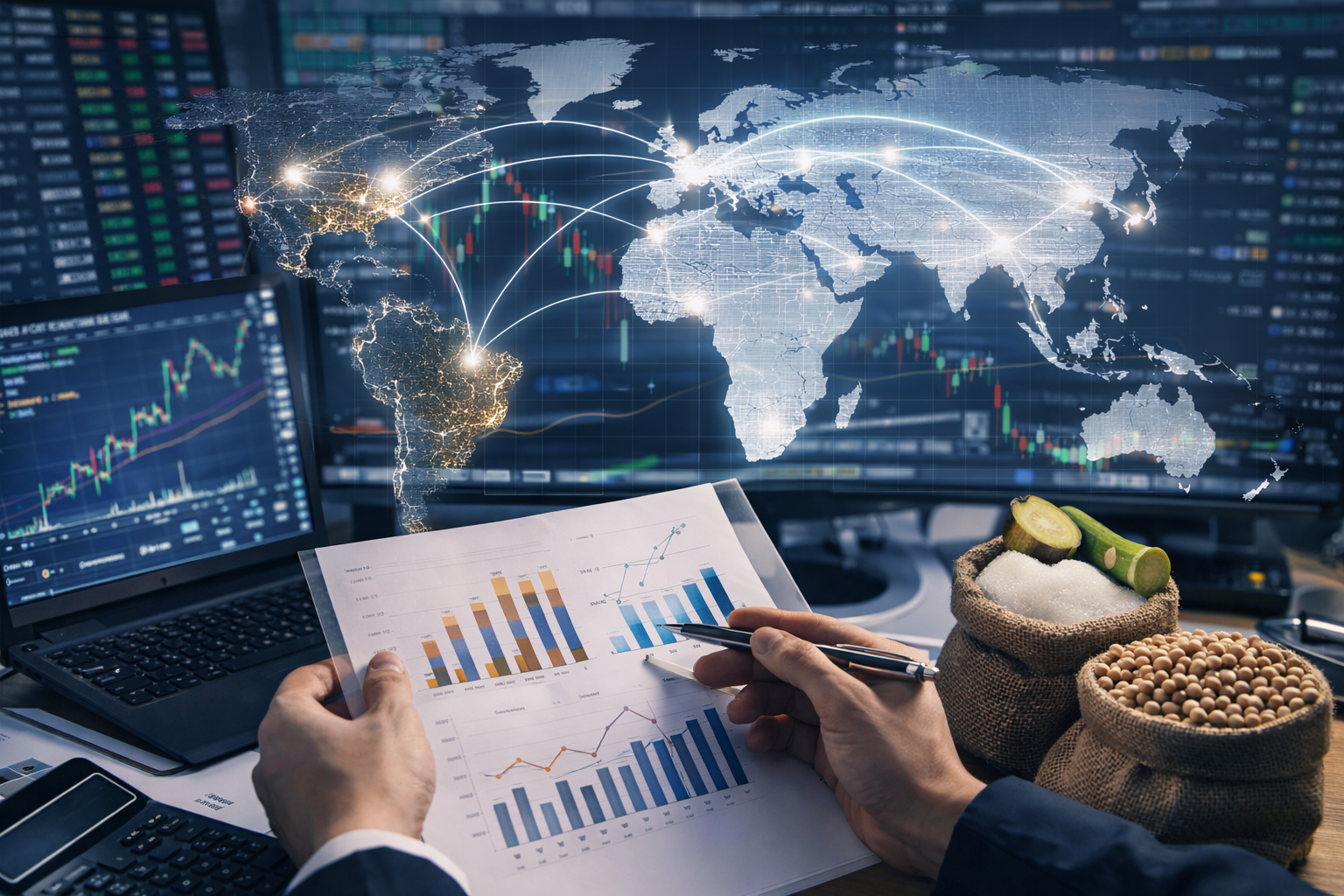 Análisis de mercado e inteligencia aplicada al comercio internacional de commodities